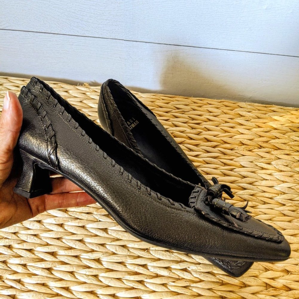 Stuart Weitzman Bronze Loafer Pumps 9